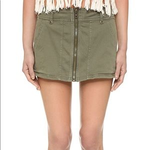 Free People Too Cool Military Skirt